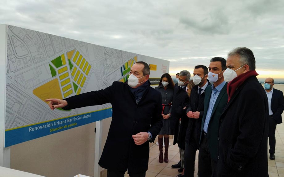 El president del Govern visita la renovació urbana del Barri Sant Antón